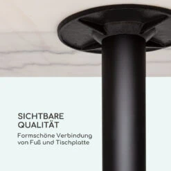 Patras Onyx Bistro-Tisch Mit Jugendstil Marmor 60 X 60 Cm Höhe: 72 Cm Rund -Haushaltsgerätegeschäft 10035980 de 0006 logo