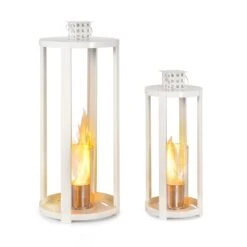 Fiamme Cilindro Ethanol-Laterne 2-Set Edelstahl-Brenner 0,3 Liter 4 H Brenndauer