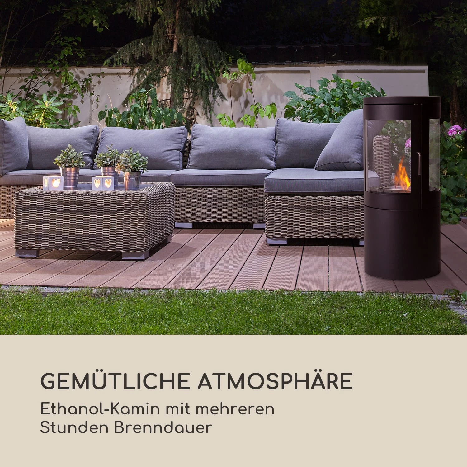 Fiamme Circulo Ethanol-Kamin Edelstahl-Brenner 1,2 Liter 4-5 H Brenndauer 4 Fiamme Circulo Ethanol-Kamin Edelstahl-Brenner 1,2 Liter 4-5 H Brenndauer – Bild 2