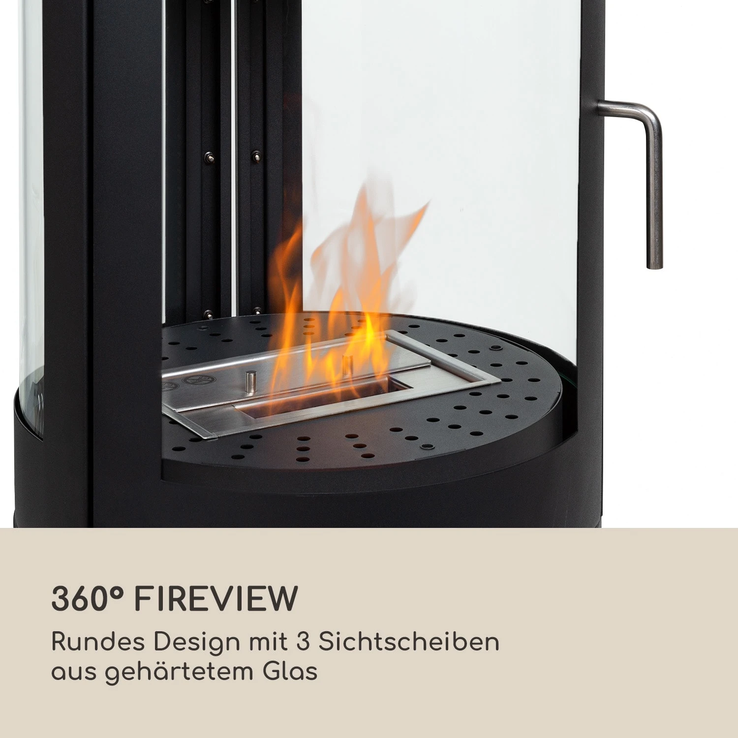 Fiamme Circulo Ethanol-Kamin Edelstahl-Brenner 1,2 Liter 4-5 H Brenndauer 5 Fiamme Circulo Ethanol-Kamin Edelstahl-Brenner 1,2 Liter 4-5 H Brenndauer – Bild 3