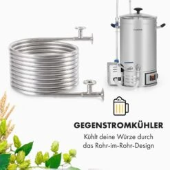 Counterflow Gegenstromkühler Ø28cm 9 Schleifen 304 Edelstahl -Haushaltsgerätegeschäft 10036084 de 0002 logo