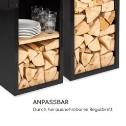 Savage 2.0 Tall Feuerschale Mit Grill Bambus-Seitentische Inkl. Wetterschutz -Haushaltsgerätegeschäft 10036088 de 0004 logo