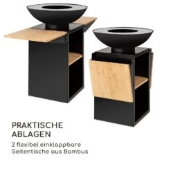 Savage 2.0 Tall Feuerschale Mit Grill Bambus-Seitentische Inkl. Wetterschutz -Haushaltsgerätegeschäft 10036088 de 0007 logo