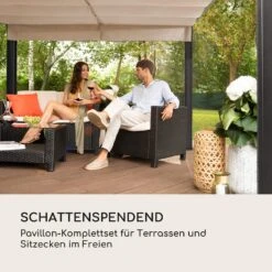 Pantheon Cortina Pergola Ersatzdach 200 G/m² Polyester-Tuch 3x3 M Inkl. Seilzug -Haushaltsgerätegeschäft 10036114 de 0002 logo