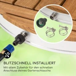 Sumatra Teak Round Gartendusche Aluminium Teakholz Tragegriff 13 Sumatra Teak Round Gartendusche Aluminium Teakholz Tragegriff -Haushaltsgerätegeschäft 10036439 de 0005 usp