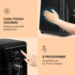 AeroVital Deluxe Heißluftfritteuse 1700W 5,4 Liter Edelstahl -Haushaltsgerätegeschäft 10036476 de 0004 logo