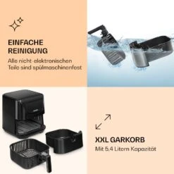 AeroVital Deluxe Heißluftfritteuse 1700W 5,4 Liter Edelstahl -Haushaltsgerätegeschäft 10036476 de 0006 logo