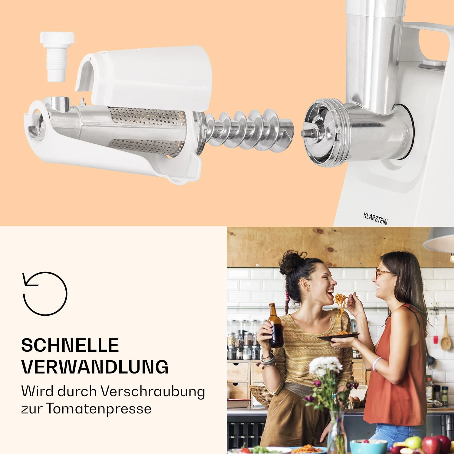 Mighty Mince Elektrischer Fleischwolf 500 - 1361 Watt 3 Lochscheiben 8 Mighty Mince Elektrischer Fleischwolf 500 - 1361 Watt 3 Lochscheiben – Bild 6