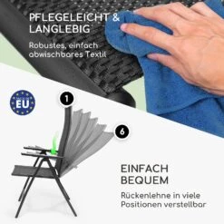 London Gartenstuhl 2er-Set Textilene Aluminium 6-Positionen Klappbar -Haushaltsgerätegeschäft 10037102 de 0003 logo