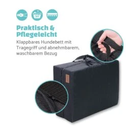 Hundebett Hundematte | Waschbar | Orthopädisch | Rutschfest | Atmungsaktiv | Klappbar Memory-Schaum | Größe M (80 X 8 X 55 Cm) -Haushaltsgerätegeschäft 10037569 de 0005 logo