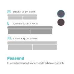 Hundebett Hundematte | Waschbar | Orthopädisch | Rutschfest | Atmungsaktiv | Klappbar Memory-Schaum | Größe L (100 X 10 X 70 Cm) -Haushaltsgerätegeschäft 10037570 de 0007 logo