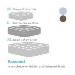 Bruno Hundebett Hundekorb | Waschbar | Orthopädisch | Rutschfest | Atmungsaktiv | Memory-Schaum | Größe L (100 X 17 X 70 Cm) -Haushaltsgerätegeschäft 10037583 de 0007 logo