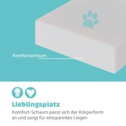 Emma Hundebett Hundekorb | Waschbar | Rutschfest | Atmungsaktiv | Wendematratze | Kissen | Größe L (100 X 30 X 90 Cm) 11 Emma Hundebett Hundekorb | Waschbar | Rutschfest | Atmungsaktiv | Wendematratze | Kissen | Größe L (100 X 30 X 90 Cm) -Haushaltsgerätegeschäft 10037612 de 0003 logo