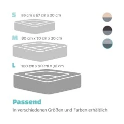 Emma Hundebett Hundekorb | Waschbar | Rutschfest | Atmungsaktiv | Wendematratze | Kissen | Größe L (100 X 30 X 90 Cm) 15 Emma Hundebett Hundekorb | Waschbar | Rutschfest | Atmungsaktiv | Wendematratze | Kissen | Größe L (100 X 30 X 90 Cm) -Haushaltsgerätegeschäft 10037612 de 0007 logo