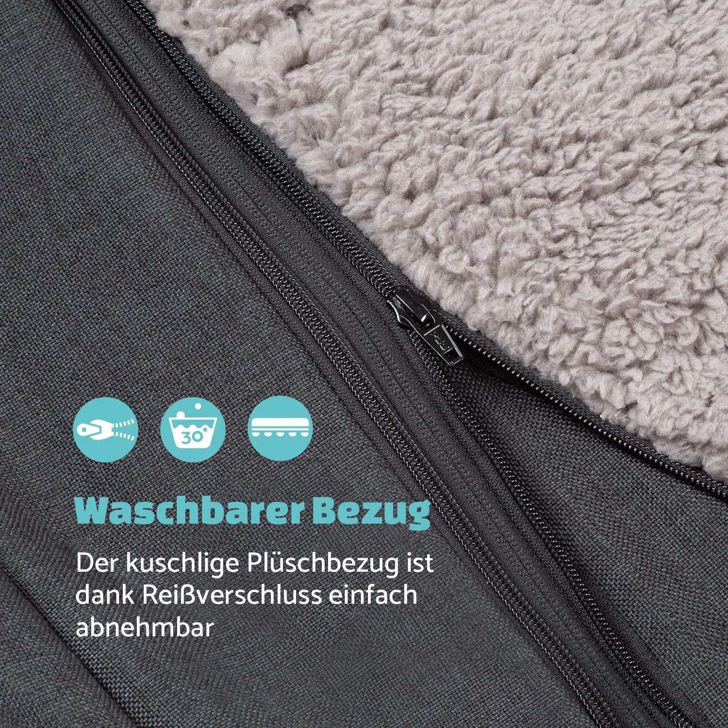 Odin Hundesofa Ersatzbezug | Waschbar | Rutschfest | Atmungsaktiv | Größe M (100 X 12 X 80 Cm) 4 Odin Hundesofa Ersatzbezug | Waschbar | Rutschfest | Atmungsaktiv | Größe M (100 X 12 X 80 Cm) – Bild 2