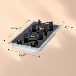Goldflame Domino Prime Gaskochfeld 2-flammig Messing-Brenner Glaskeramik 15 Goldflame Domino Prime Gaskochfeld 2-flammig Messing-Brenner Glaskeramik -Haushaltsgerätegeschäft 10037806 yy 0007 logo