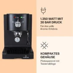 Passionata 20 Espressomaschine 20 Bar 6 Tassen 1,25 Liter Milchschaum -Haushaltsgerätegeschäft 10037855 de 0003 logo
