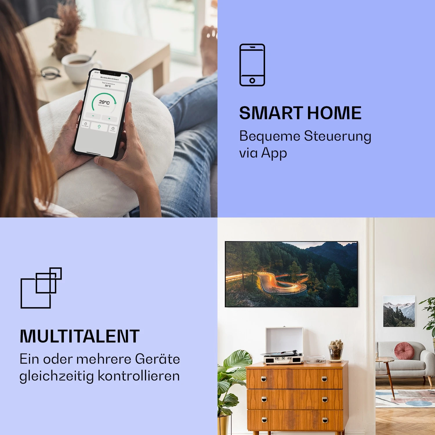 Wonderwall Air Art Smart Infrarotheizung Bergstraße 120x60cm 700W 4 Wonderwall Air Art Smart Infrarotheizung Bergstraße 120x60cm 700W – Bild 2