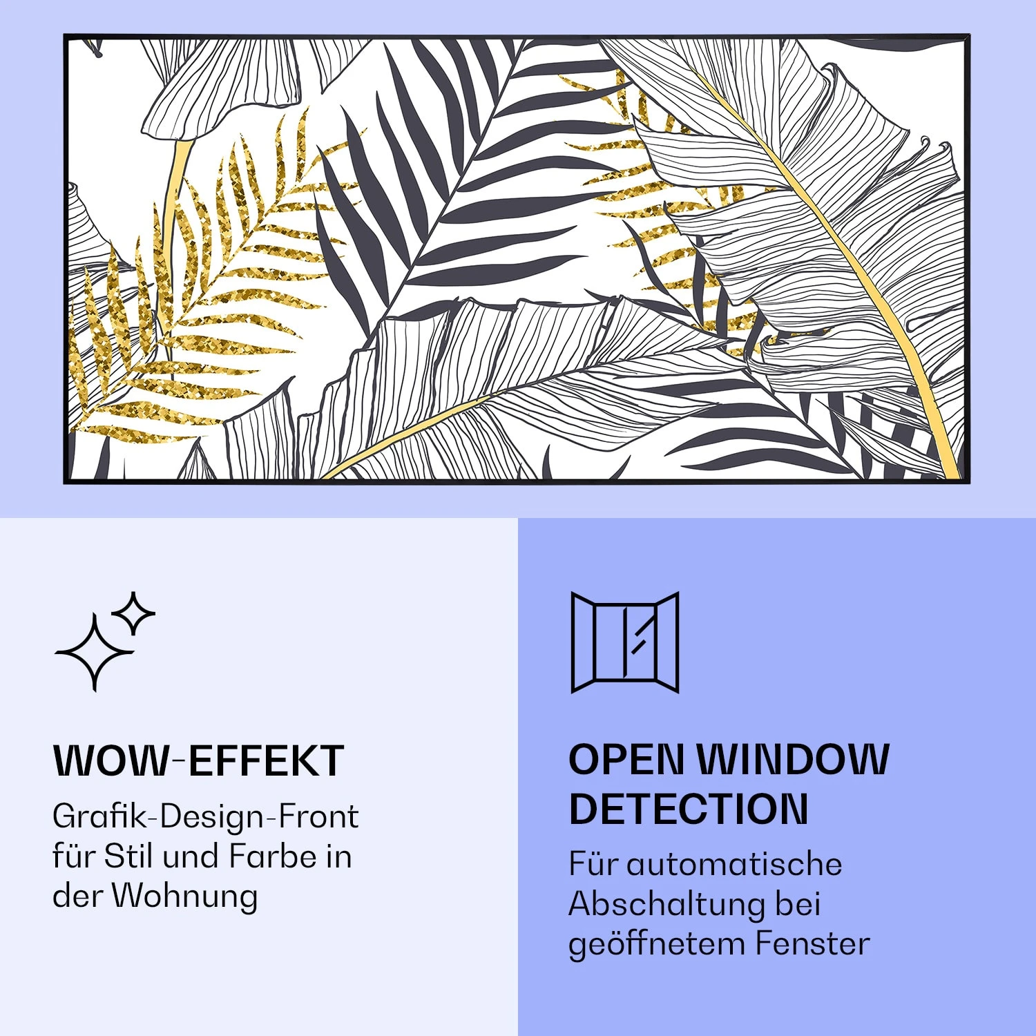 Wonderwall Air Art Smart Infrarotheizung Blatt 120x60cm 700W 8 Wonderwall Air Art Smart Infrarotheizung Blatt 120x60cm 700W – Bild 6