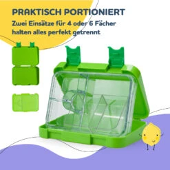 Schmatzfatz Junior Lunchbox 6 Fächer 21,3 X 15 X 4,5 Cm (BxHxT) -Haushaltsgerätegeschäft 10037941 de 0004 usp
