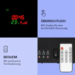 Klarstein Lamington Elektrokamin 2000 W LED-Flammen Heizlüfter Timer Ambientelicht 12 Klarstein Lamington Elektrokamin 2000 W LED-Flammen Heizlüfter Timer Ambientelicht -Haushaltsgerätegeschäft 10038005 de 0005 logo