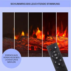 Villarrica Elektrokamin 1900 W LED-Technik Wandeinbau Fernbedienung -Haushaltsgerätegeschäft 10038007 de 0007 usp