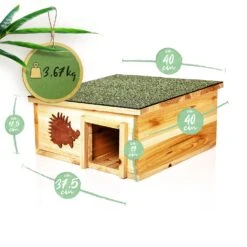 Igelhaus Futterhaus Überwinterung 2 Kammern Tannenholz Unbehandelt -Haushaltsgerätegeschäft 10038027 yy 0007 logo