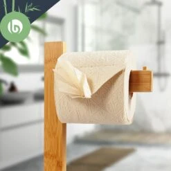 WC Garnitur Toilettenbürste 23x74x19,5cm Feuchtigkeitsresistent Bambus -Haushaltsgerätegeschäft 10038094 yy 0004 logo