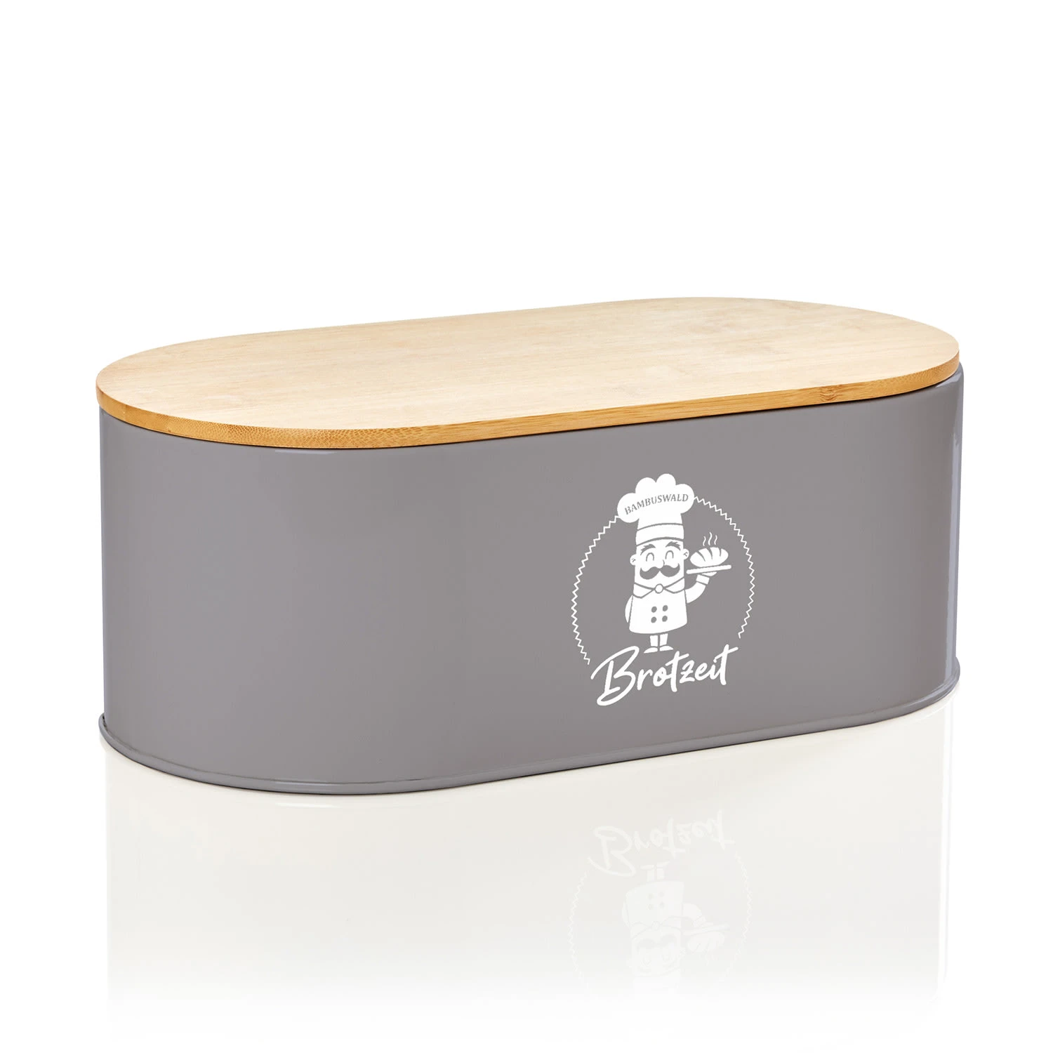 Rök Brotbox Metallblech Bambusdeckel 33,5 X 13 X 18 Cm (BxHxT) Oval 3 Rök Brotbox Metallblech Bambusdeckel 33,5 X 13 X 18 Cm (BxHxT) Oval