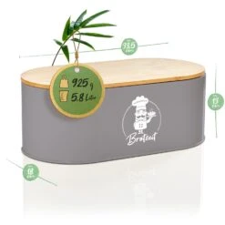 Rök Brotbox Metallblech Bambusdeckel 33,5 X 13 X 18 Cm (BxHxT) Oval 15 Rök Brotbox Metallblech Bambusdeckel 33,5 X 13 X 18 Cm (BxHxT) Oval -Haushaltsgerätegeschäft 10038118 yy 0007 logo