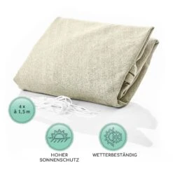Rechteckiges Sonnensegel 2x3 M Mit Befestigungsringen Polyester Luftdurchlässig -Haushaltsgerätegeschäft 10038157 de 0005 logo