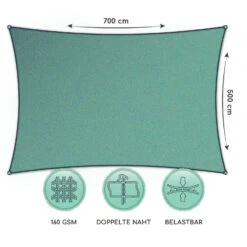Rechteckiges Sonnensegel 5x7 M Polyester Luftdurchlässig -Haushaltsgerätegeschäft 10038169 de 0006 logo
