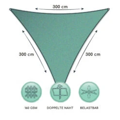 Dreieckiges Sonnensegel 3x3x3 M Polyester Luftdurchlässig 13 Dreieckiges Sonnensegel 3x3x3 M Polyester Luftdurchlässig -Haushaltsgerätegeschäft 10038200 de 0006 logo