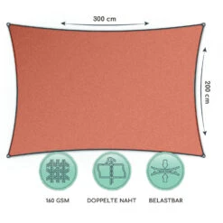 Quadratisches Sonnensegel 2 X 3 M Polyester Luftdurchlässig -Haushaltsgerätegeschäft 10038213 de 0006 logo
