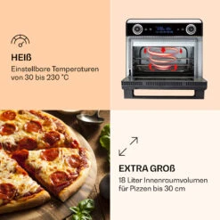 AeroVital Jumbo 3-in-1 Heißluftfritteuse Toaster Dörrautomat 1550 W 18 Liter -Haushaltsgerätegeschäft 10038338 de 0004 logo
