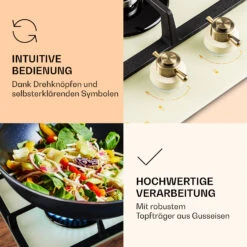 Victoria Domino Gaskochfeld 2-flammig Sabaf-Brenner Glaskeramik Retro-Look 14 Victoria Domino Gaskochfeld 2-flammig Sabaf-Brenner Glaskeramik Retro-Look -Haushaltsgerätegeschäft 10038375 de 0005 logo