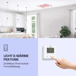 Wondersky Decken-Infrarotheizstrahler 350W 60 X 6,5 X 60 Cm (BxHxT) IP44 11 Wondersky Decken-Infrarotheizstrahler 350W 60 X 6,5 X 60 Cm (BxHxT) IP44 -Haushaltsgerätegeschäft 10038378 de 0002 logo