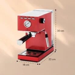 Pausa Espressomaker 1350 Watt 20 Bar Druck Wassertank: 1,4 Liter Edelstahl -Haushaltsgerätegeschäft 10038394 yy 0008 logo