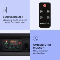 Nevis Peak Elektrischer Kamin 1800 W Heizfunktion 10 Bis 30 °C Fernbedienung -Haushaltsgerätegeschäft 10038399 de 0006 logo