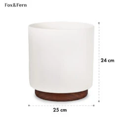 Enspijk Blumentöpfe Walnussholz Polystone Handgemacht 2 Größen -Haushaltsgerätegeschäft 10038462 yy 0005 usp