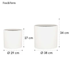 Gendt Pflanztopf Übertopf 2er-Set 2 Größen L/XL Faserstein In/Outdoor -Haushaltsgerätegeschäft 10038474 yy 0005 usp