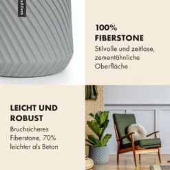 Heusden Blumentopf Polystone Pflanzenfreundlich Handgemacht -Haushaltsgerätegeschäft 10038486 de 0003 usp