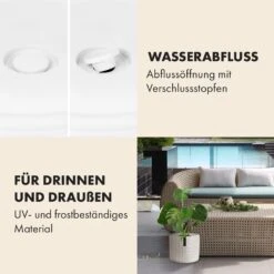 Hasselt Blumentopf Polystone Pflanzenfreundlich Handgemacht 3D-Optik -Haushaltsgerätegeschäft 10038547 de 0004 usp