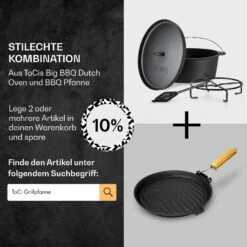 Galloway Dutch Oven 12.0 BBQ-Topf Gusseisen Größe XL / 12 Qt -Haushaltsgerätegeschäft 10038583 de 0007 usp