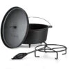 Galloway Dutch Oven 12.0 BBQ-Topf Gusseisen Standfüße Größe XL / 12 Qt -Haushaltsgerätegeschäft 10038587 yy 0001 titel