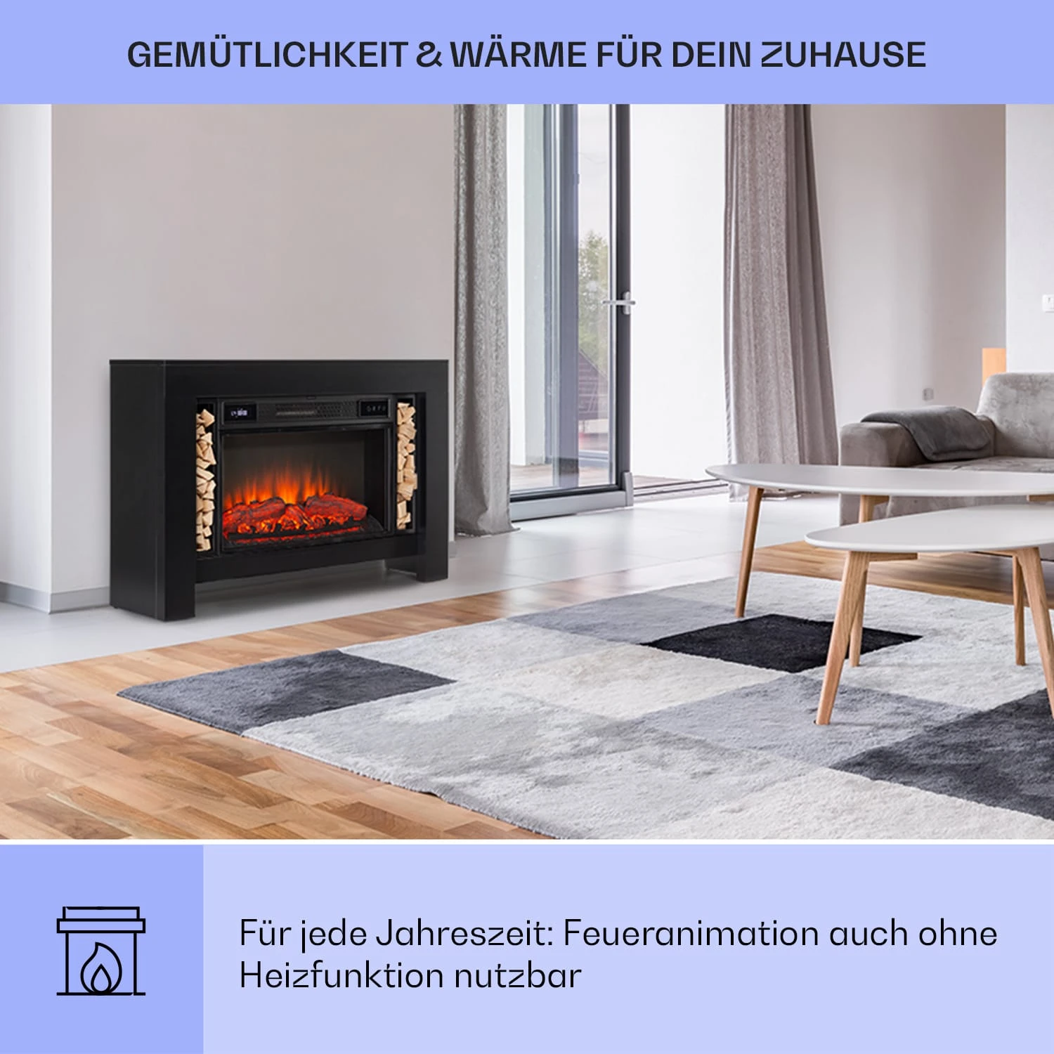 Studio Loft 2 Elektrokamin 1900 W LED-Technik Fernbedienung 6 Studio Loft 2 Elektrokamin 1900 W LED-Technik Fernbedienung – Bild 4