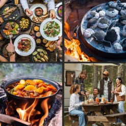 Guernsey Premium Dutch Oven 12.0 BBQ-Topf Gusseisen Voreingebrannt Größe XL / 12 Qt 13 Guernsey Premium Dutch Oven 12.0 BBQ-Topf Gusseisen Voreingebrannt Größe XL / 12 Qt -Haushaltsgerätegeschäft 10038640 de 0005 usp