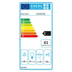 Futurelight Smart Inselabzugshaube Umluft 420m³/h LED Edelstahl 17 Futurelight Smart Inselabzugshaube Umluft 420m³/h LED Edelstahl -Haushaltsgerätegeschäft 10038708 energy label