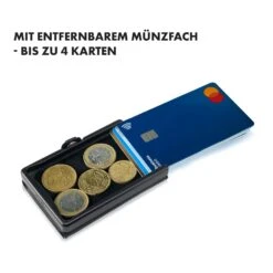 ZNAP Slim Wallet 8 Karten Münzfach 8 X 1,5 X 6 Cm (BxHxT) RFID-Schutz -Haushaltsgerätegeschäft 10038751 de 0005 logo