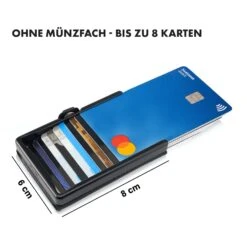 ZNAP Slim Wallet 8 Karten Münzfach 8 X 1,5 X 6 Cm (BxHxT) RFID-Schutz -Haushaltsgerätegeschäft 10038751 de 0007 logo